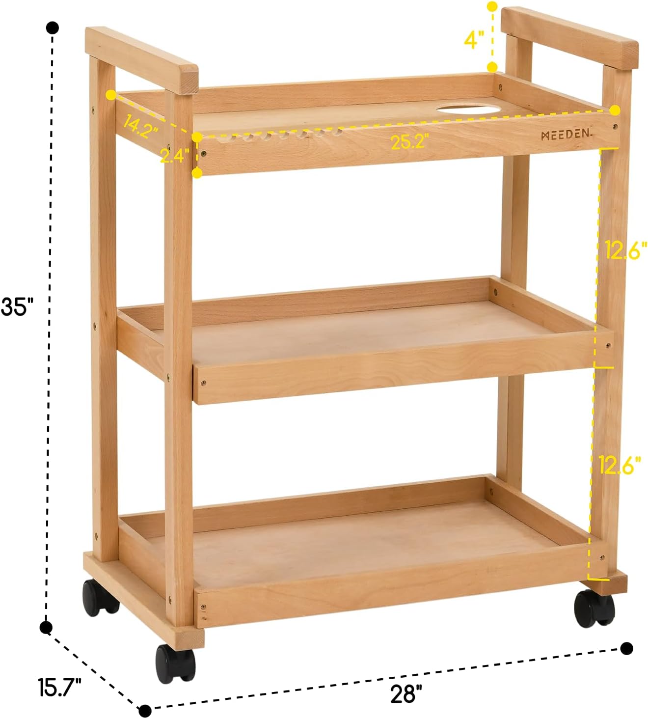 The Artist's Taboret, Reconsidered: Solid Beech Wood Studio Carts Worth the Investment