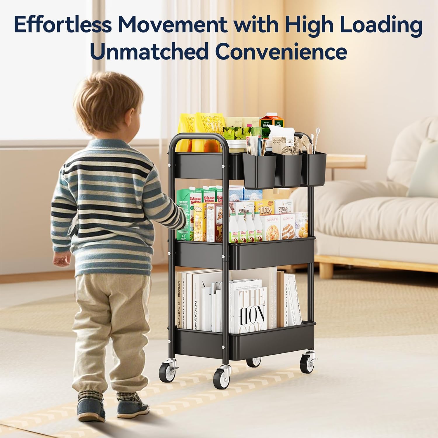 Pegboard, Hanging Cups, and Hooks Built In: Rolling Carts That Expand Without Accessories