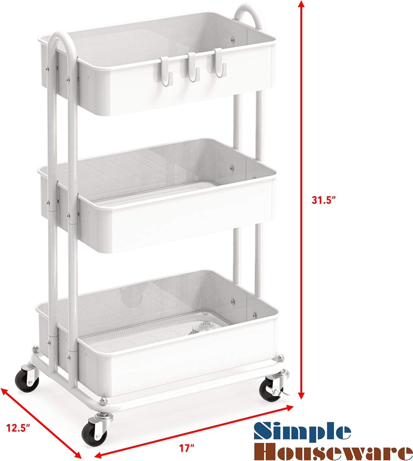 The $20–$45 Three-Tier Rolling Cart: What You Actually Get and Where the Trade-Offs Hide